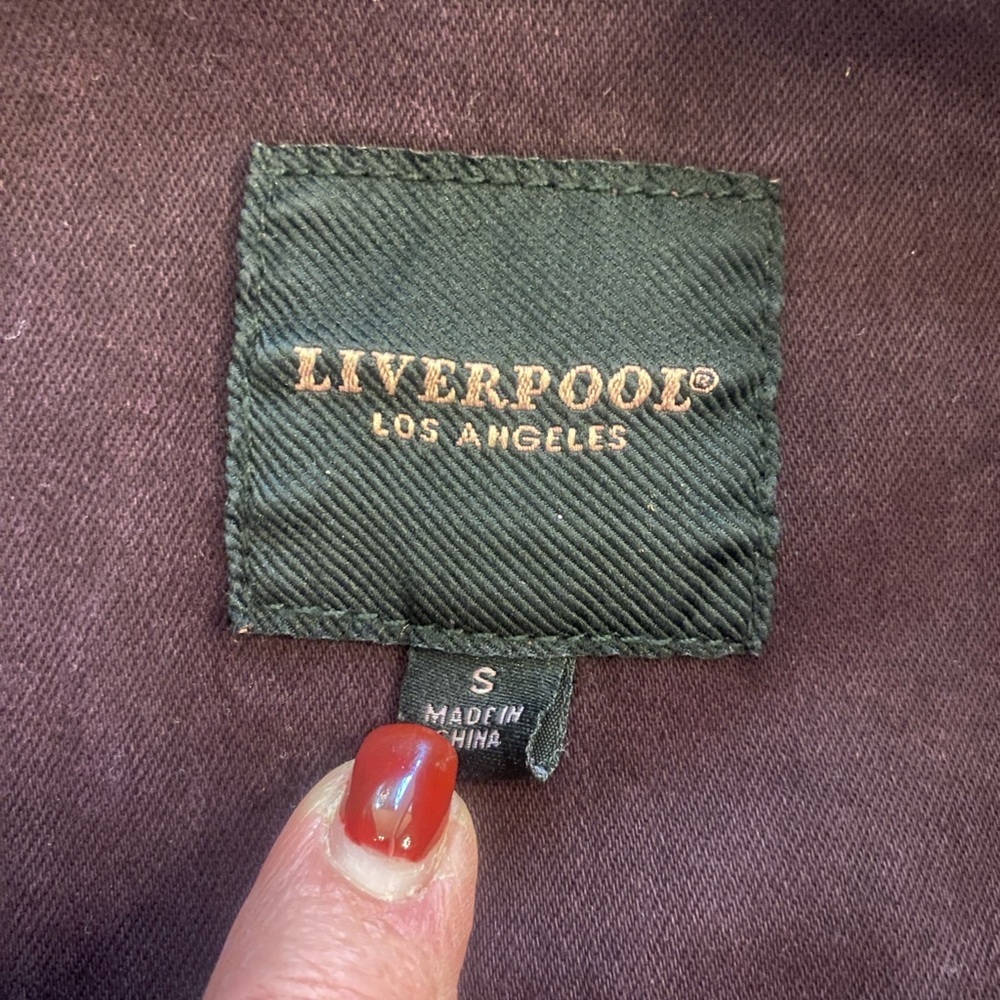 Liverpool Women’s Purple Denim Jean Jacket Size S great condition - Picture 3 of 13